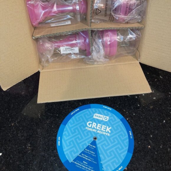 Dash Greek Yogurt Maker Bonus Pack Pink DGY001 - Picture 5 of 5